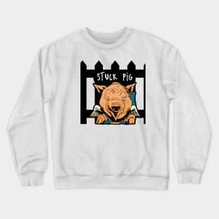 imprisoned pig  freedom for pigs Crewneck Sweatshirt